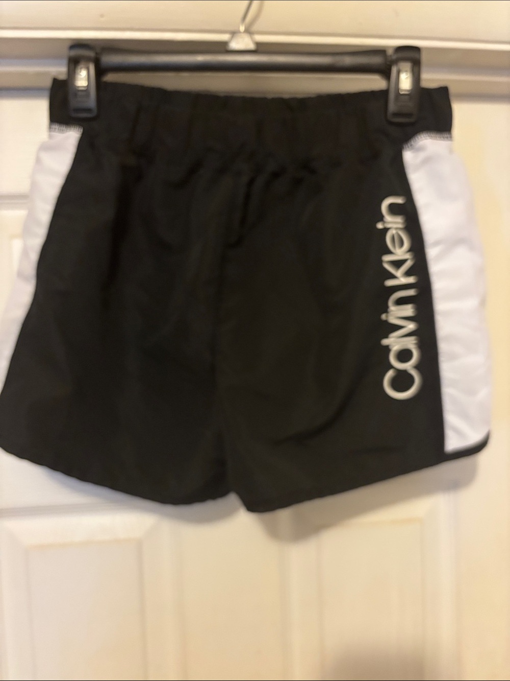 Calvin Klein Black with White Panel Sport Shorts Size XL (16)